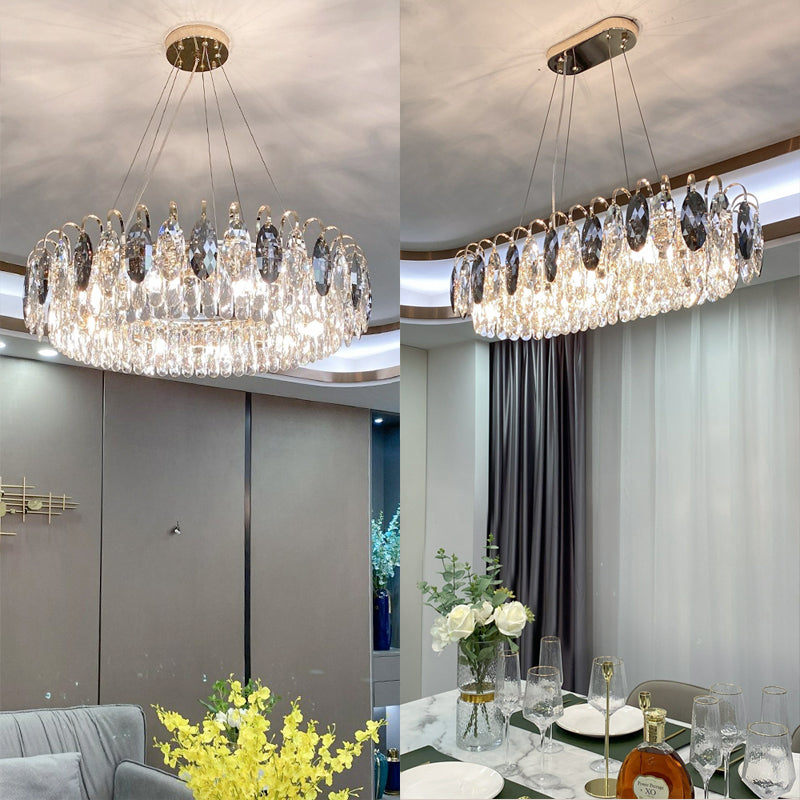 Lustre Luxueux En Cristal - Maison Lumina