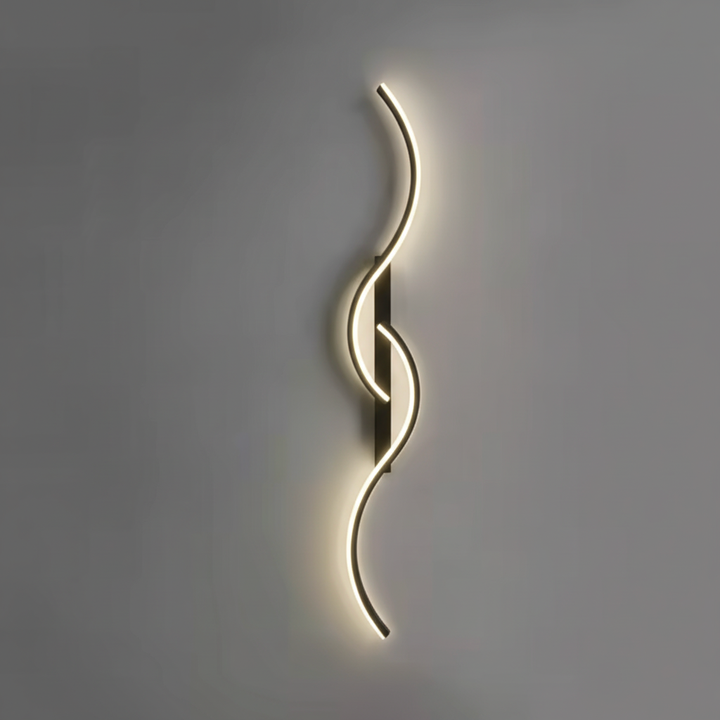 Applique Murale LED En Aluminium Courbé