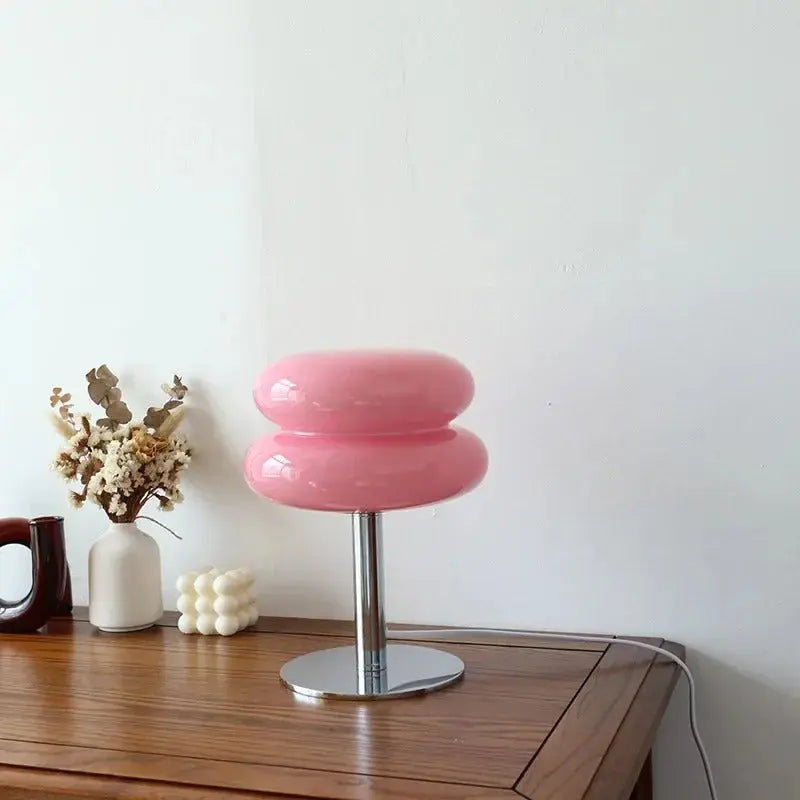 Lampe De Chevet En Verre Bauhaus - Maison Lumina