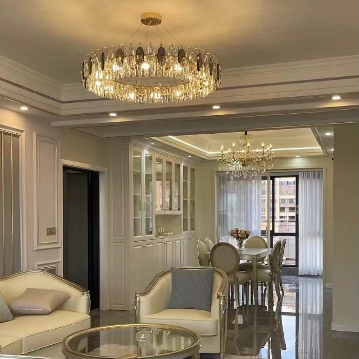 Lustre Luxueux En Cristal - Maison Lumina