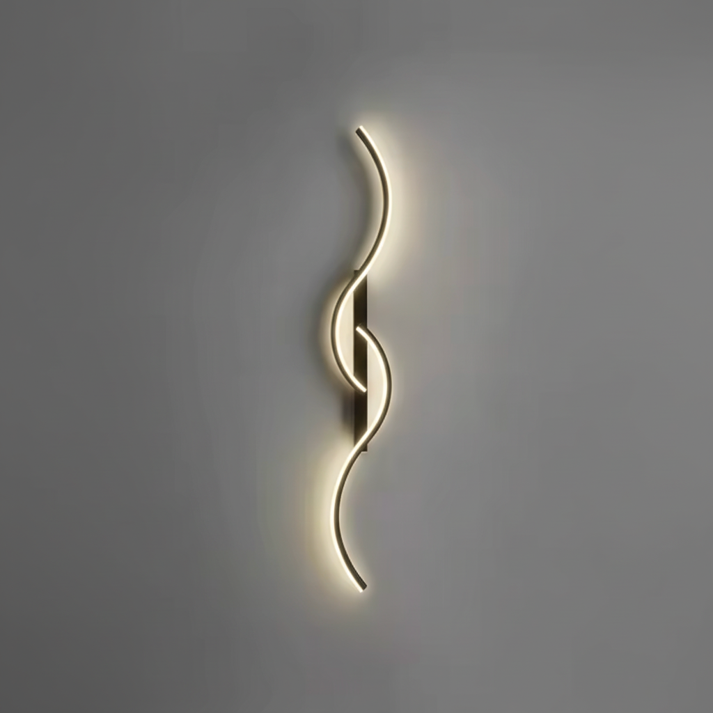 Applique Murale LED En Aluminium Courbé