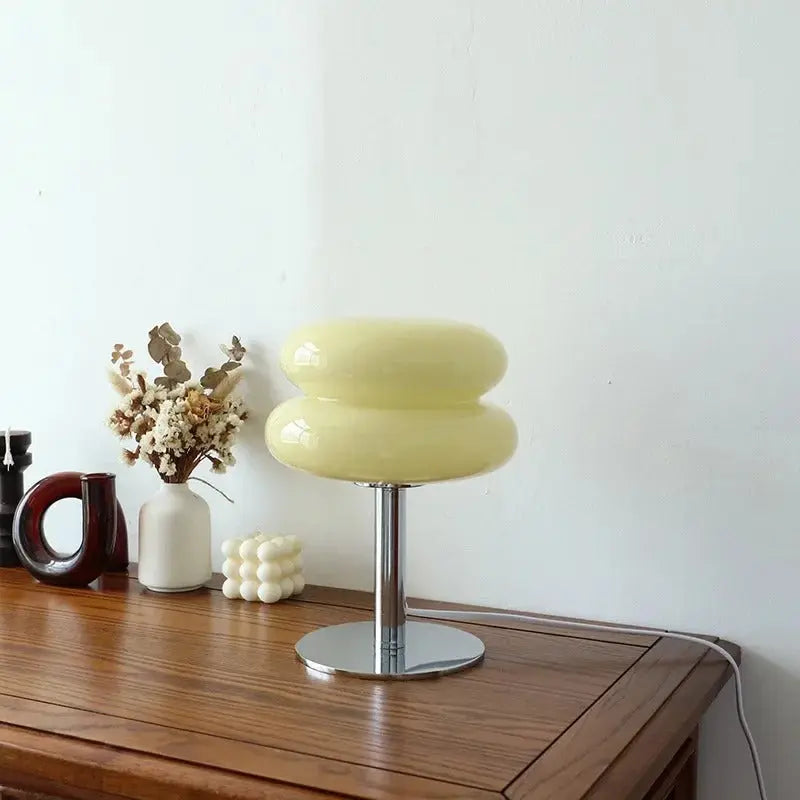 Lampe De Chevet En Verre Bauhaus - Maison Lumina