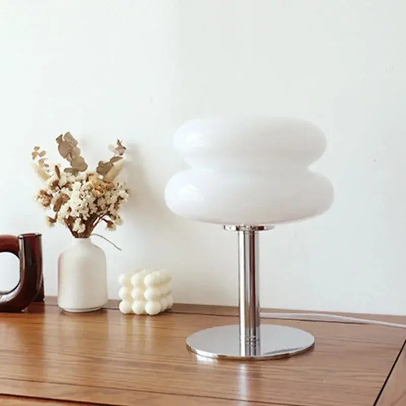 Lampe De Chevet En Verre Bauhaus - Maison Lumina