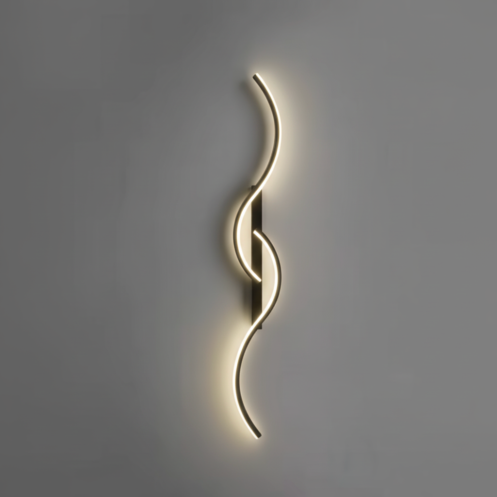 Applique Murale LED En Aluminium Courbé