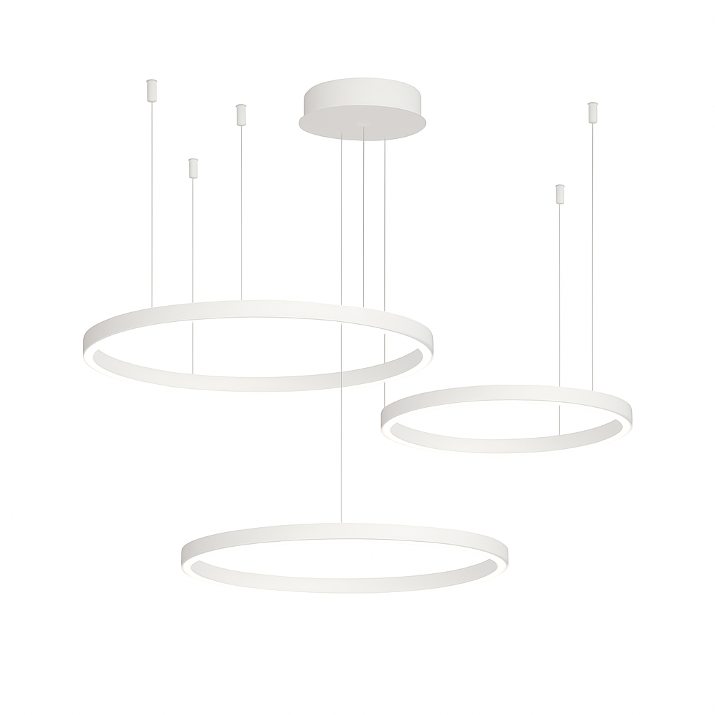 Lustre Moderne À Anneaux - Maison Lumina