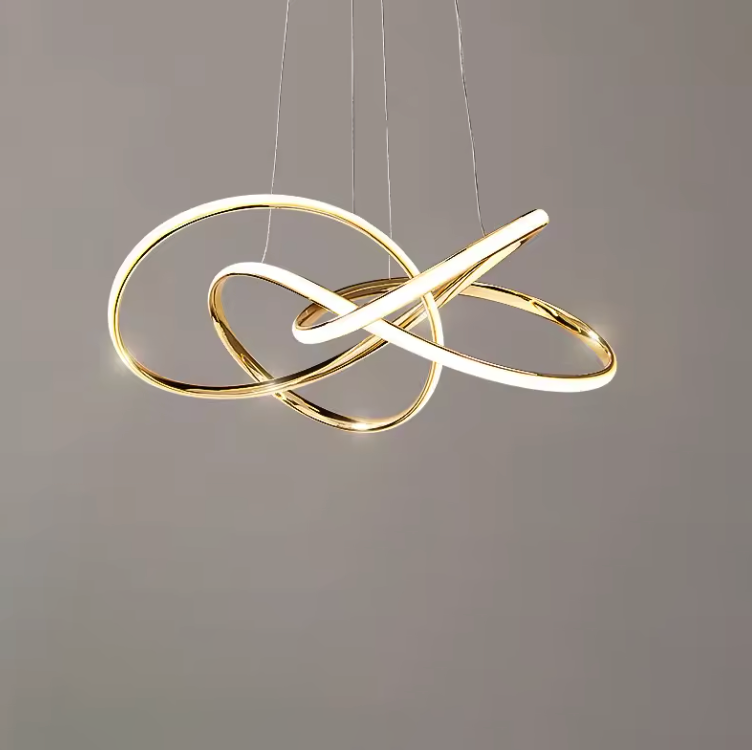Suspension design dorée