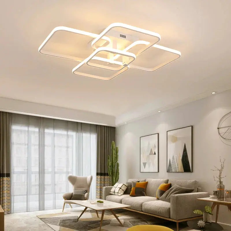 Plafonnier LED Carré Moderne - Maison Lumina