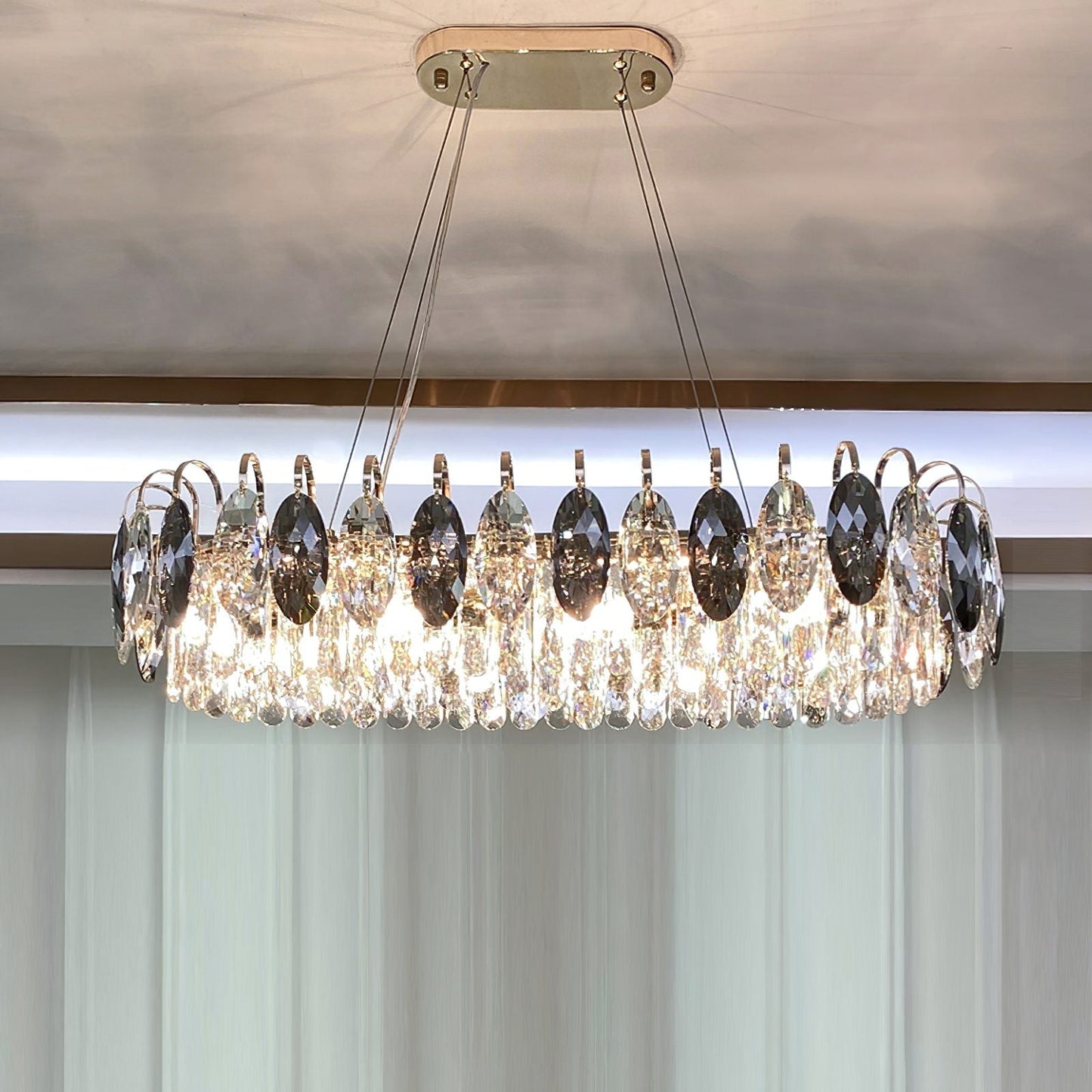 Lustre Luxueux En Cristal - Maison Lumina