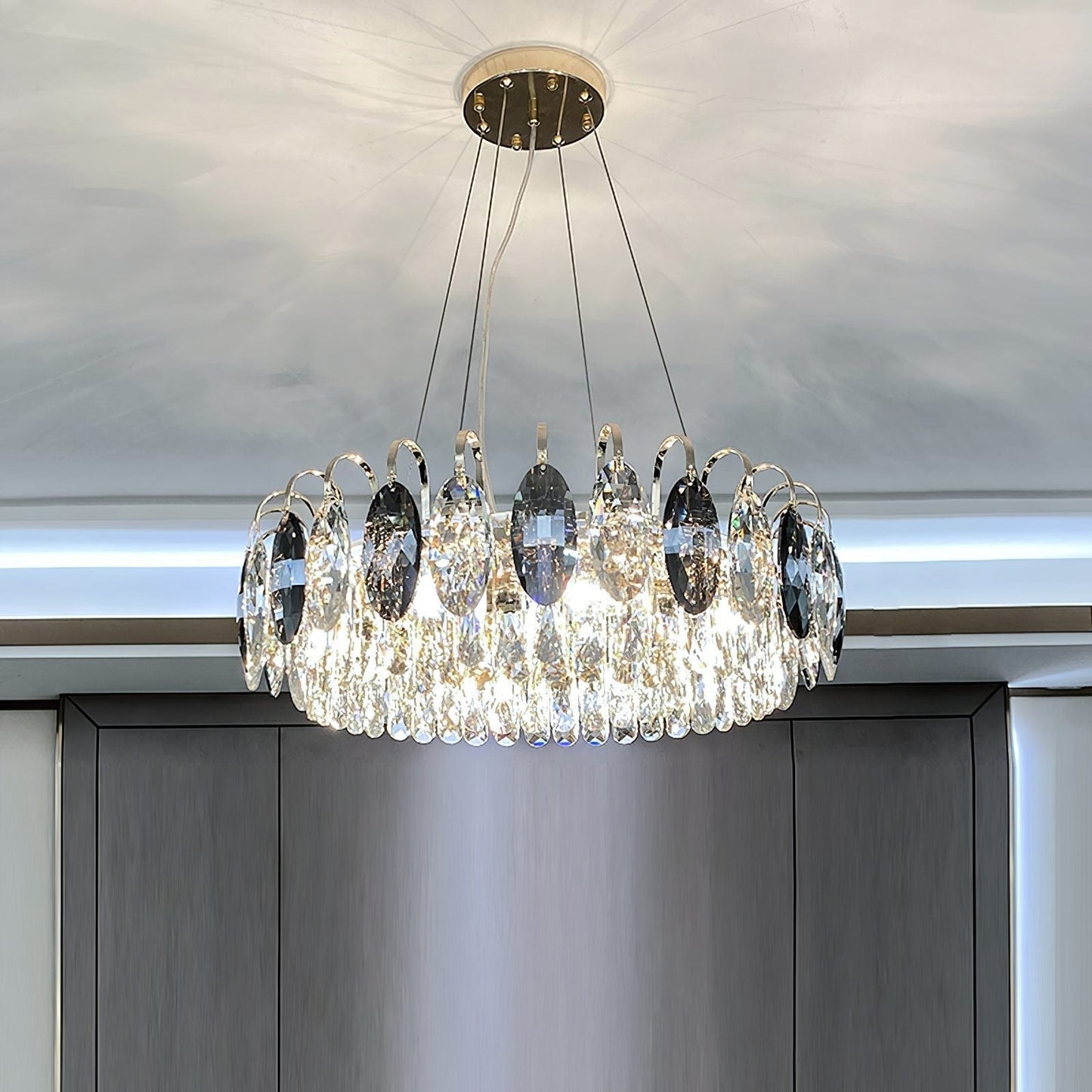 Lustre Luxueux En Cristal - Maison Lumina
