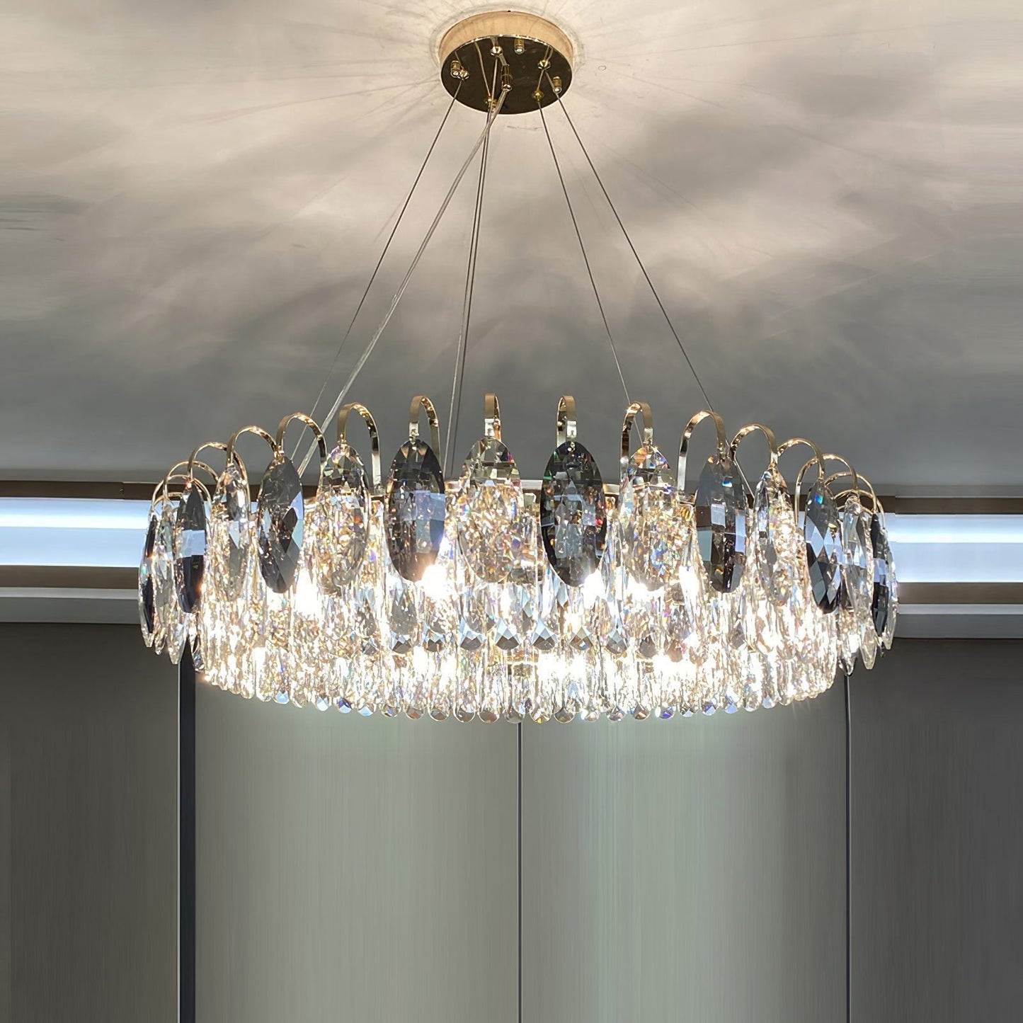Lustre Luxueux En Cristal - Maison Lumina