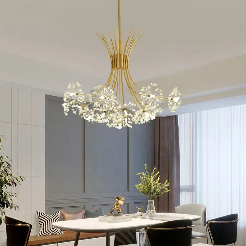 Lustre Moderne Acrylique avec Sphères - Maison Lumina