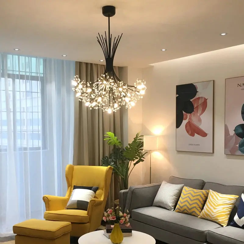 Lustre Moderne Acrylique avec Sphères - Maison Lumina