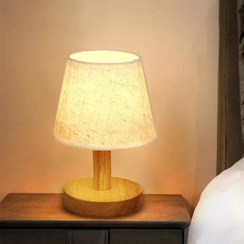 Lampe De Chevet Bois Naturel - Maison Lumina