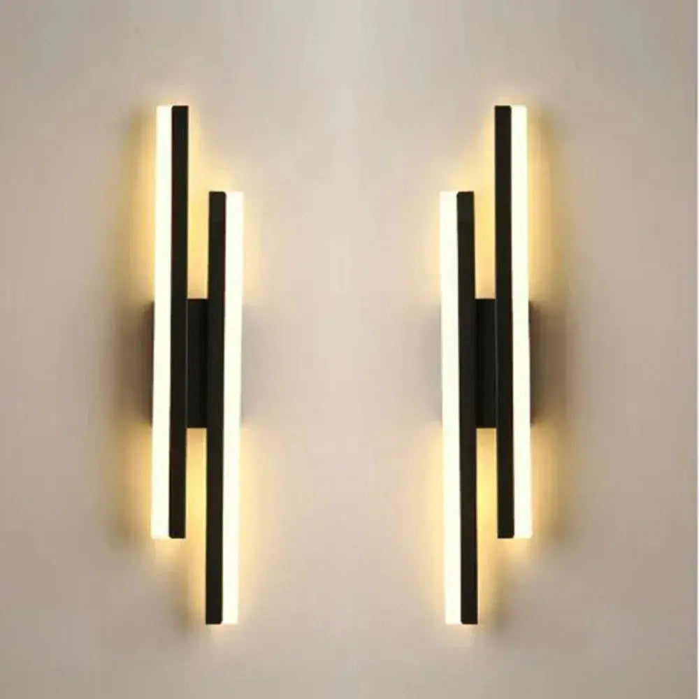 Applique LED Murale Noire Design - Maison Lumina