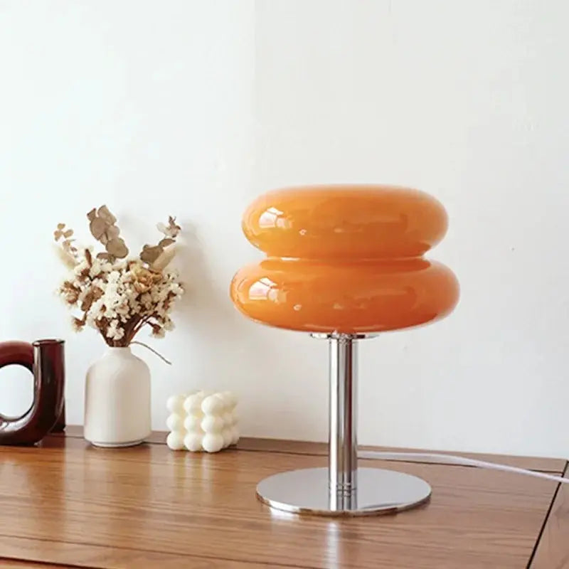 Lampe De Chevet En Verre Bauhaus - Maison Lumina