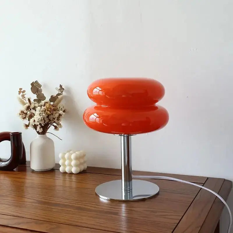 Lampe De Chevet En Verre Bauhaus - Maison Lumina