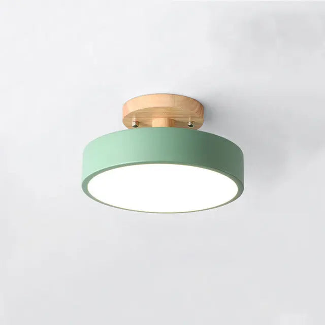 Plafonnier Moderne LED Bois & Métal - Maison Lumina