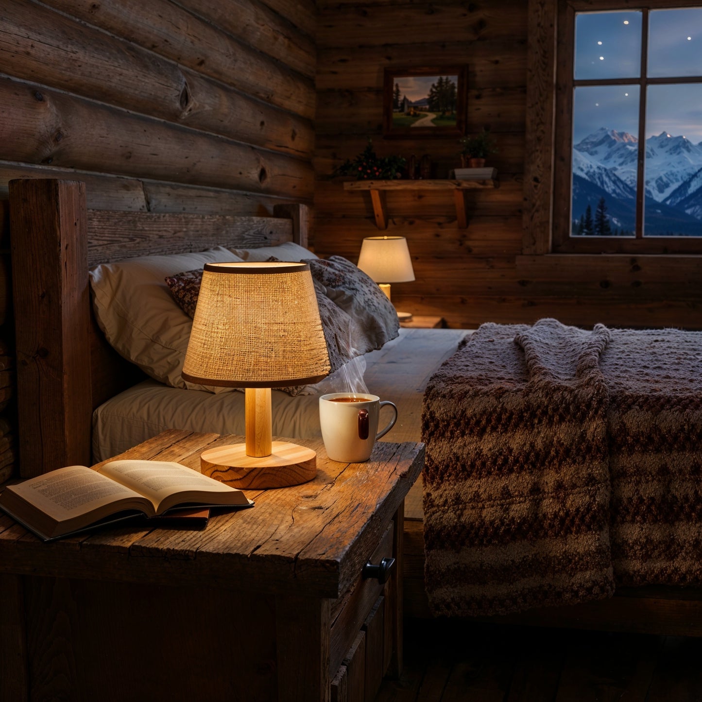 Lampe De Chevet Bois Naturel
