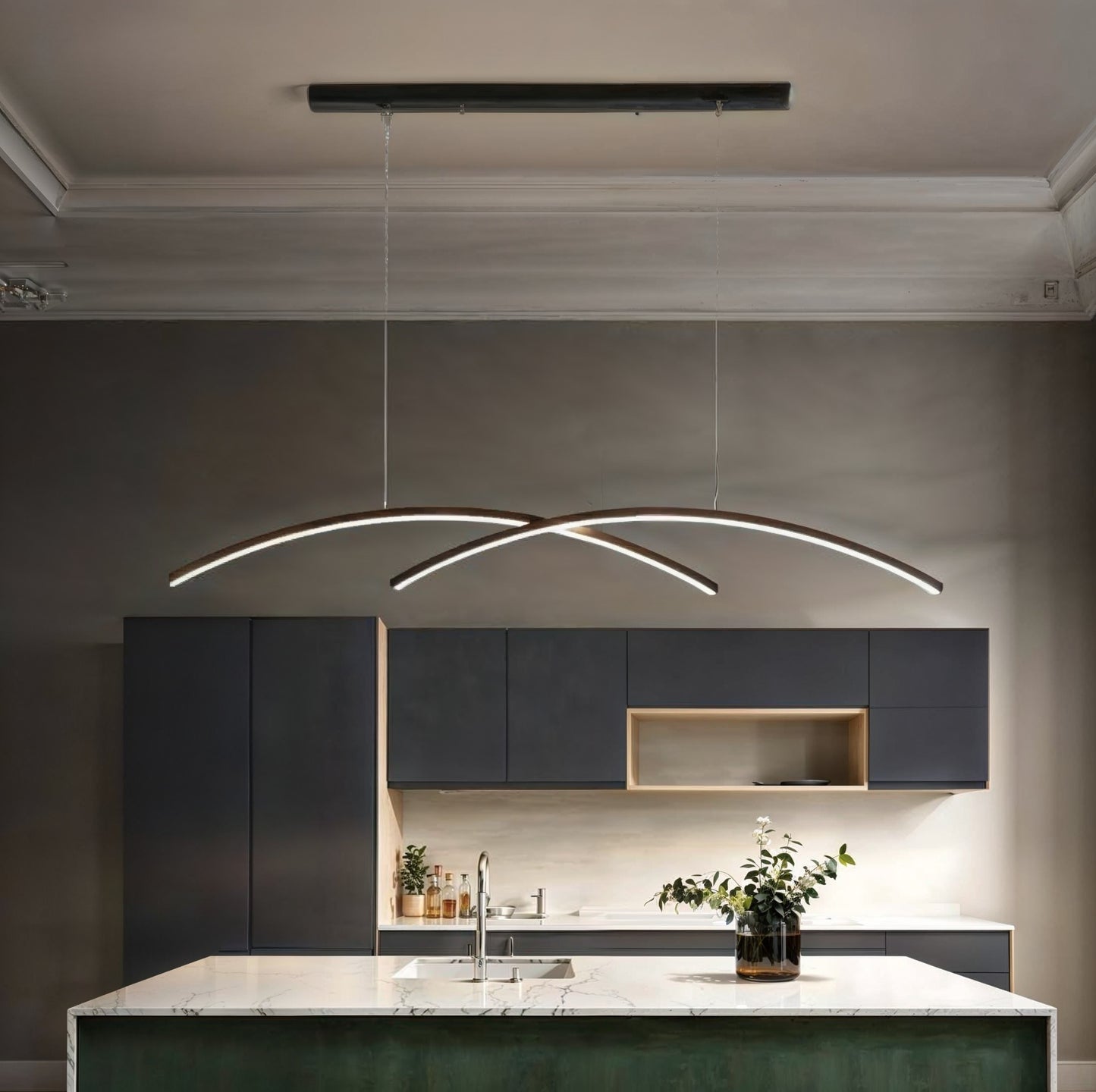 Suspension Luminaire Demi-Lune