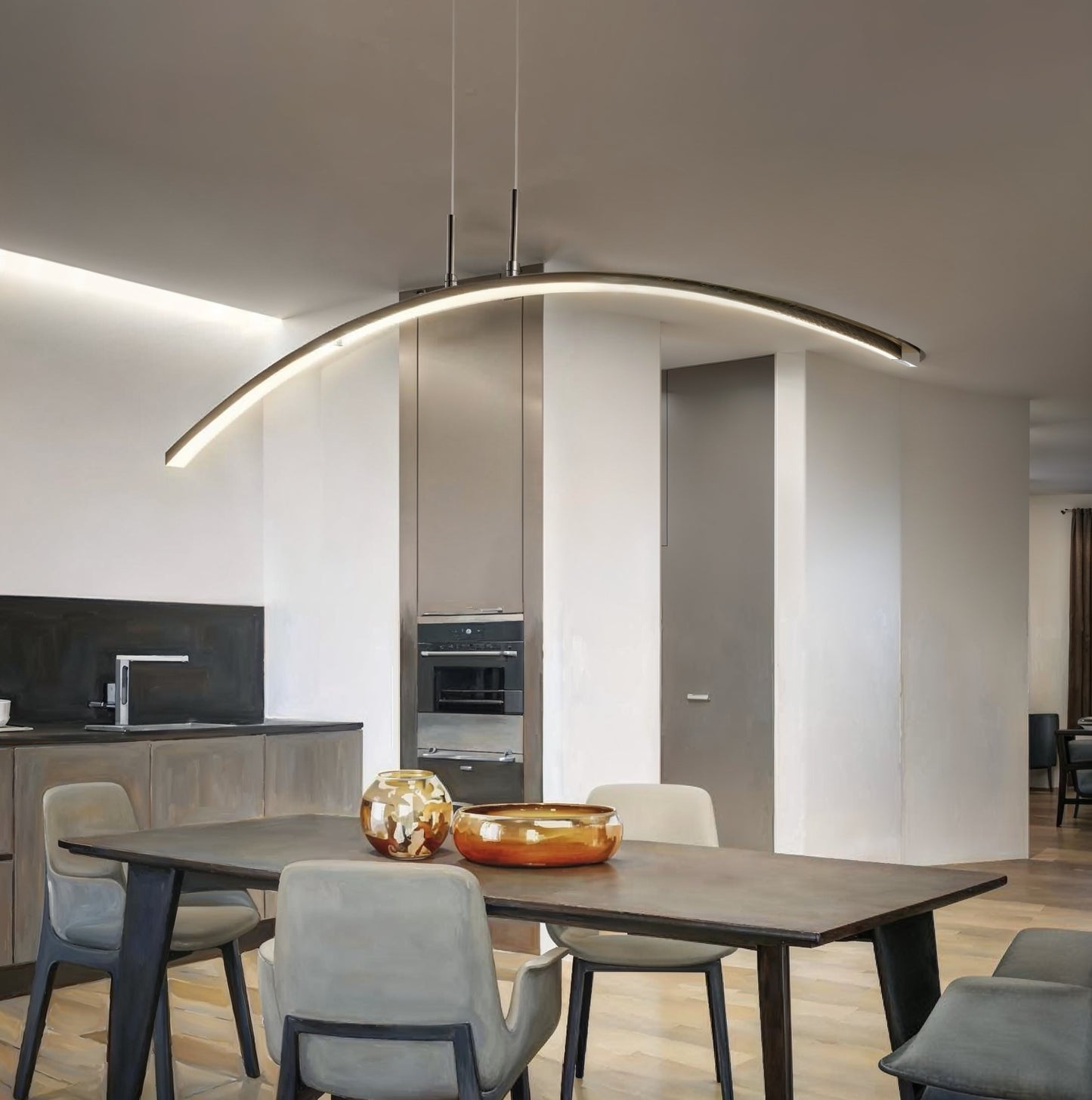 Suspension Luminaire Demi-Lune