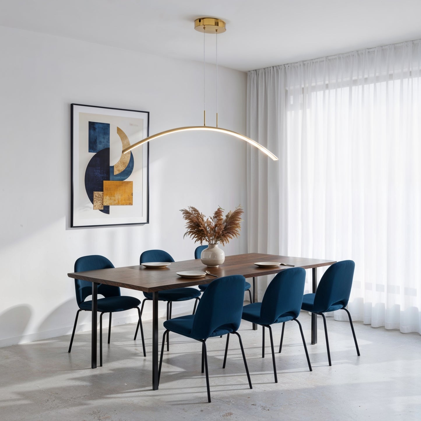 Suspension Luminaire Demi-Lune
