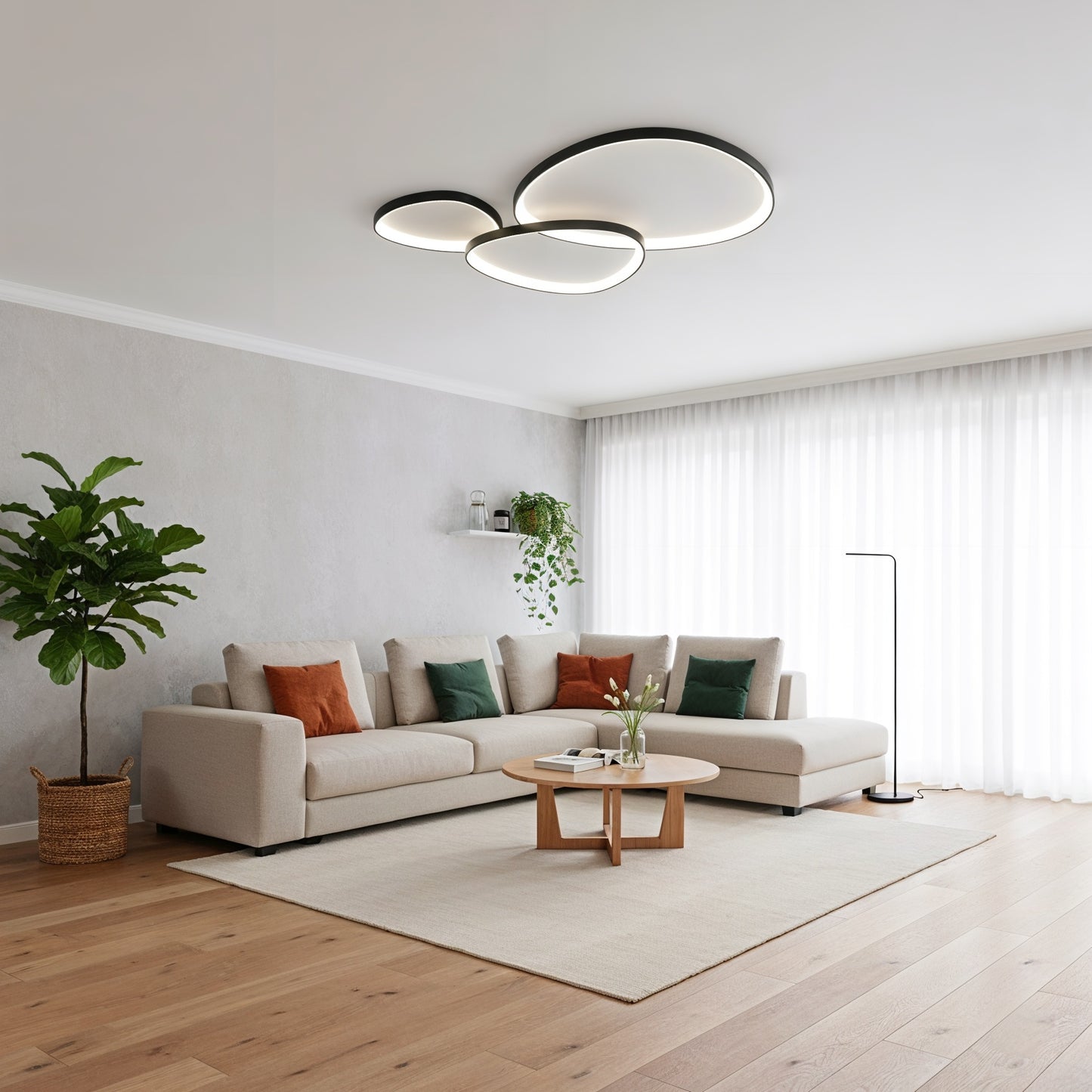 Plafonnier LED Scandinave Épuré