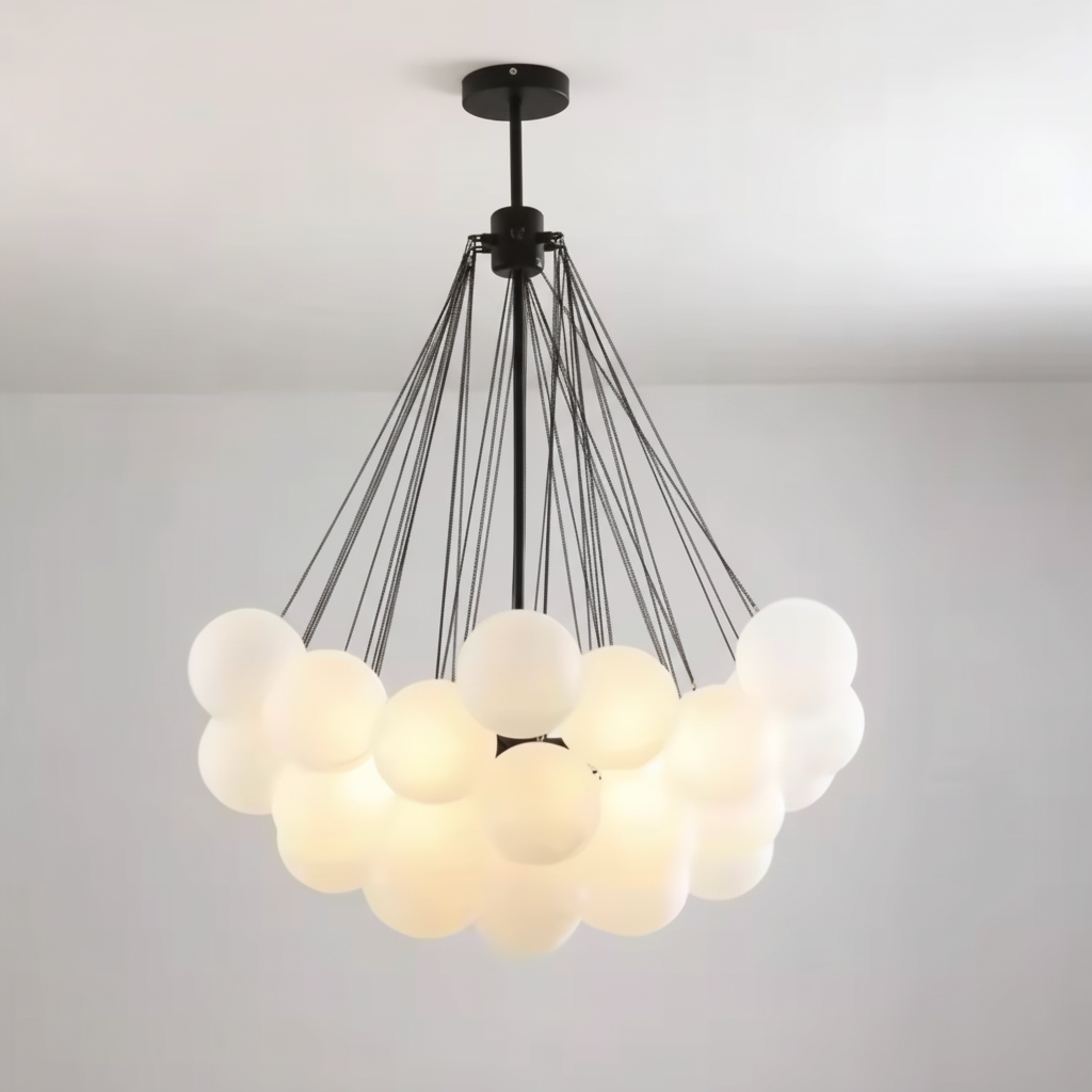 Lustre moderne à boules