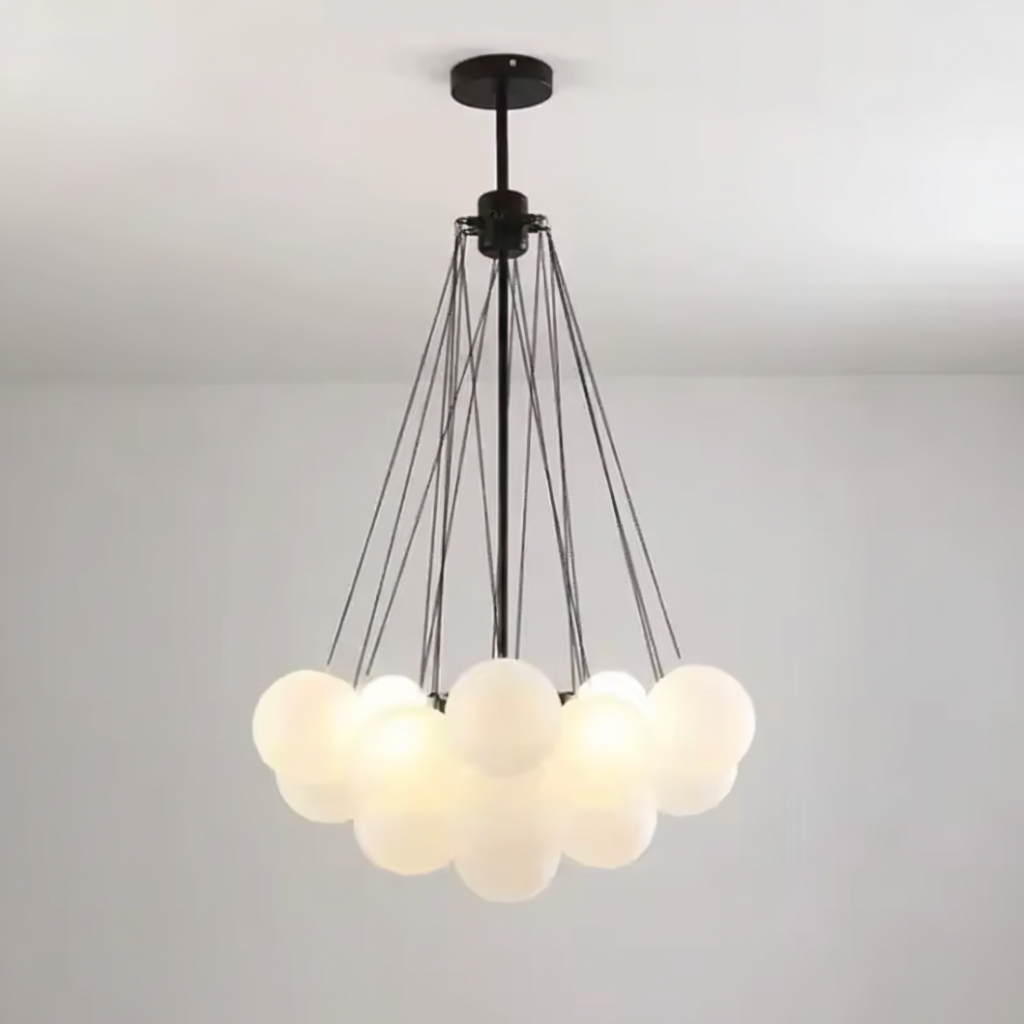 Lustre moderne à boules