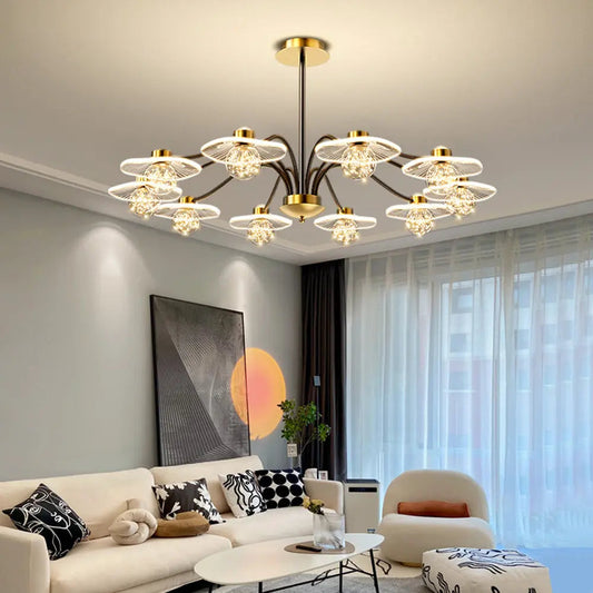 Plafonnier Moderne En Métal De Luxe - Maison Lumina
