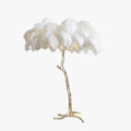 Lampadaire Fleur Luxe Plume/Métal Coloré Salon - Neutralighting
