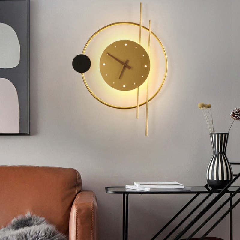 Selyn Applique Murale Led Moderne. Chambre. Noire/Or - Neutralighting