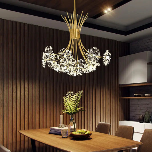 Lustre Moderne Acrylique avec Sphères - Maison Lumina