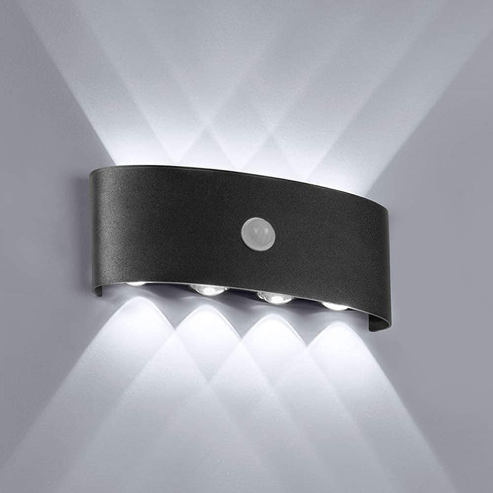 Ray Applique Murale Linéaire Scandinave, Métal/Acrylique, Noir/Blanc, Couloir - Neutralighting