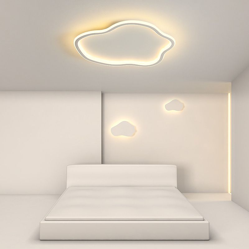 Ilyan Plafonnier Nuage Moderne. Métal/Acrylique. Noir/Blanc. Salon - Neutralighting