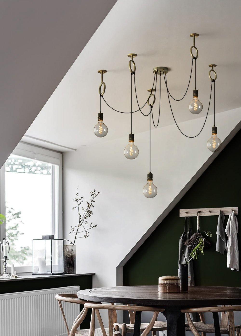 Lustra Lustre Industrial Spider Bulb Hanging - Neutralighting