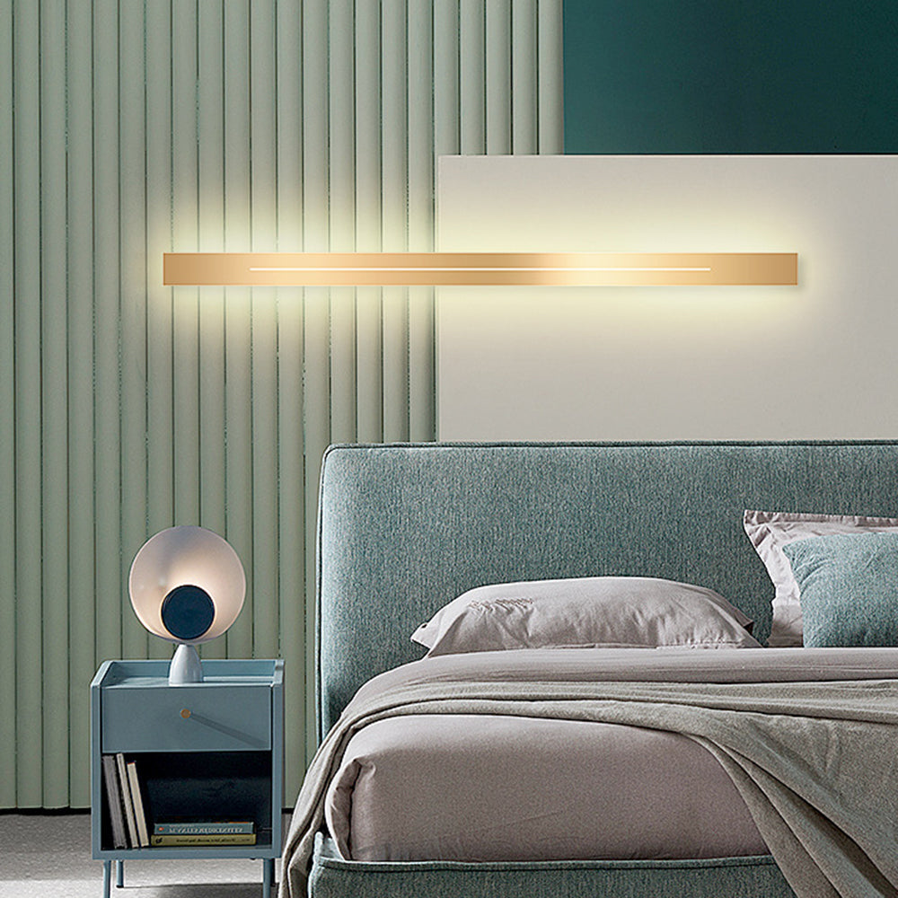 Azin Applique Murale Linéaire Simple Noir/Or Salon - Neutralighting