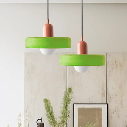 Lampe Suspendue en Verre Coloré - Maison Lumina