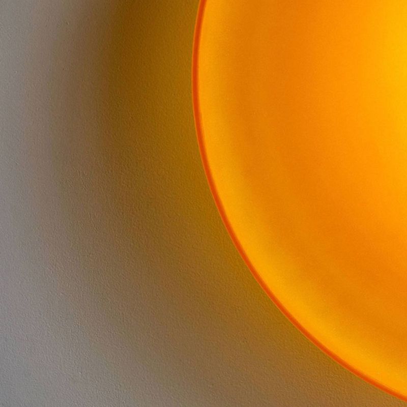 Jess Plafonnier Dôme Moderne. Verre/Métal. Blanc/Vert/Orange. Salon - Neutralighting