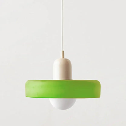 Lampe Suspendue en Verre Coloré - Maison Lumina