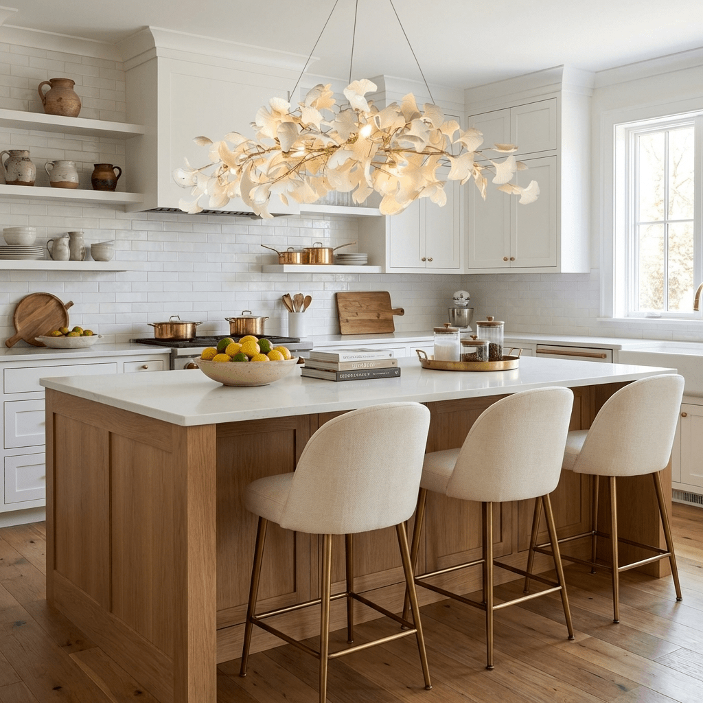 Gingko Plume Chandelier – detail 10