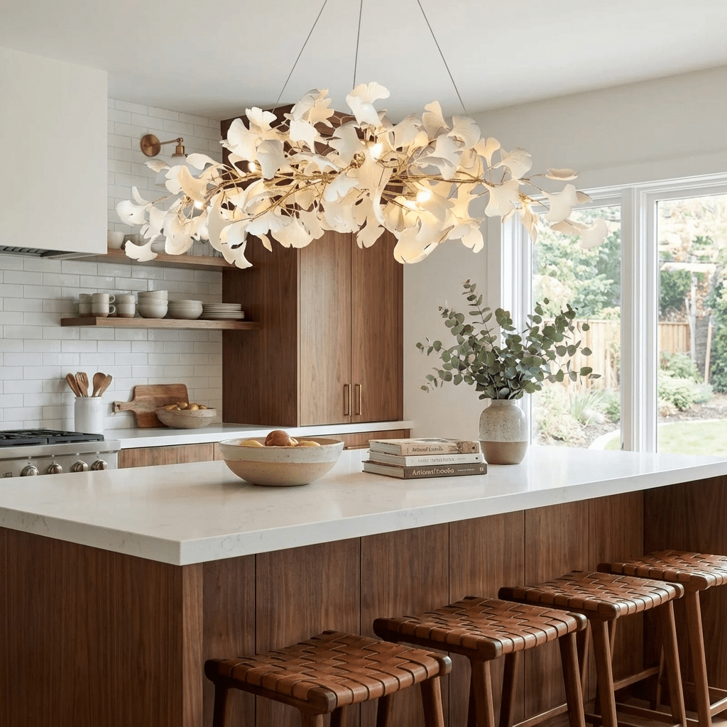 Gingko Plume Chandelier – detail 11