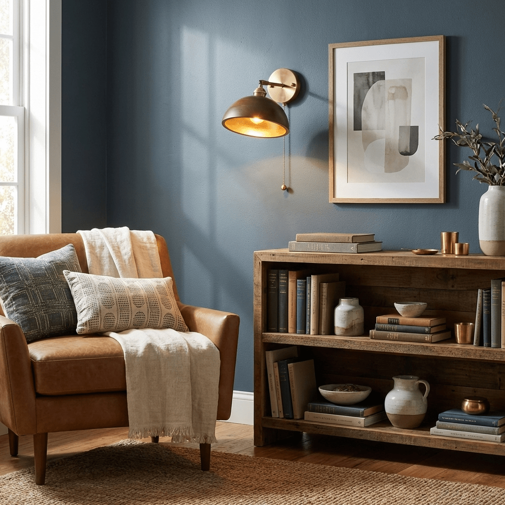 Vintage Wood Wall Lamp – detail 3
