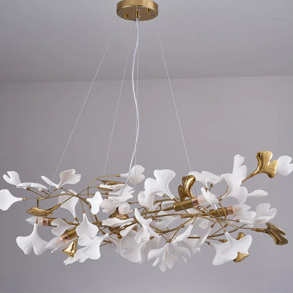 Suspension Feuilles En Céramique - Maison Lumina