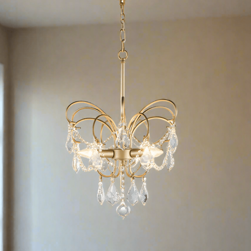 Lustre Papillon Doré Prestigieux - Maison Lumina