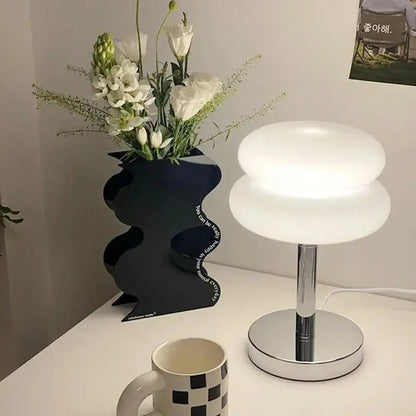 Lampe De Chevet En Verre Bauhaus - Maison Lumina
