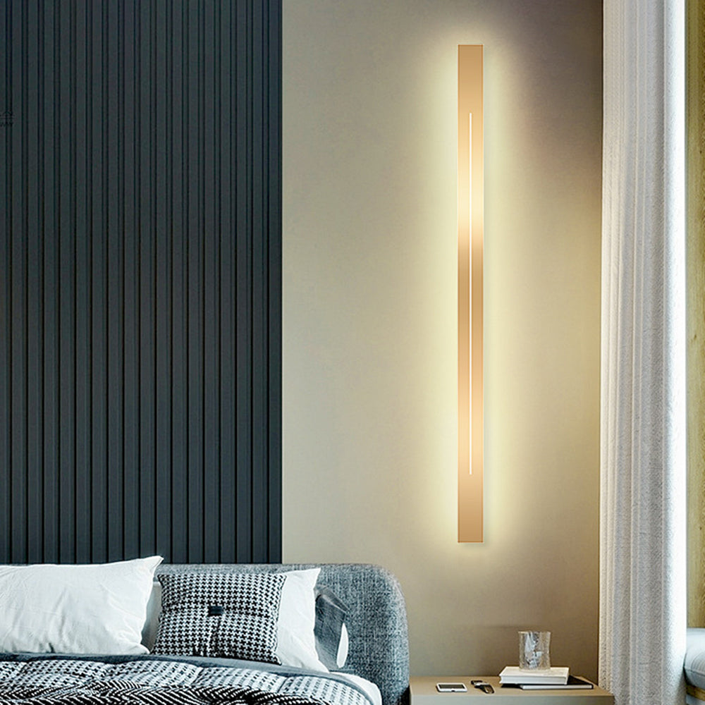 Azin Applique Murale Linéaire Simple Noir/Or Salon - Neutralighting
