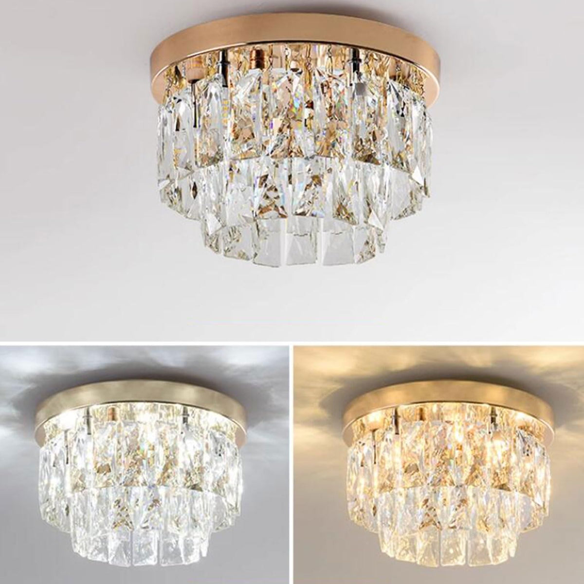 Kristy Luxueux Rond Plafonnier Chambre à Coucher - Neutralighting