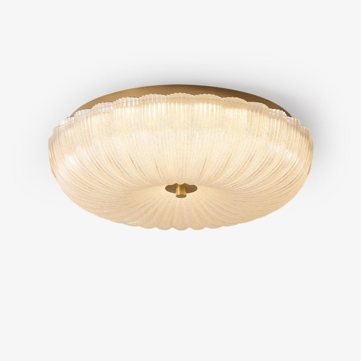 Halo Plafonnier Verre Ondulé - Neutralighting