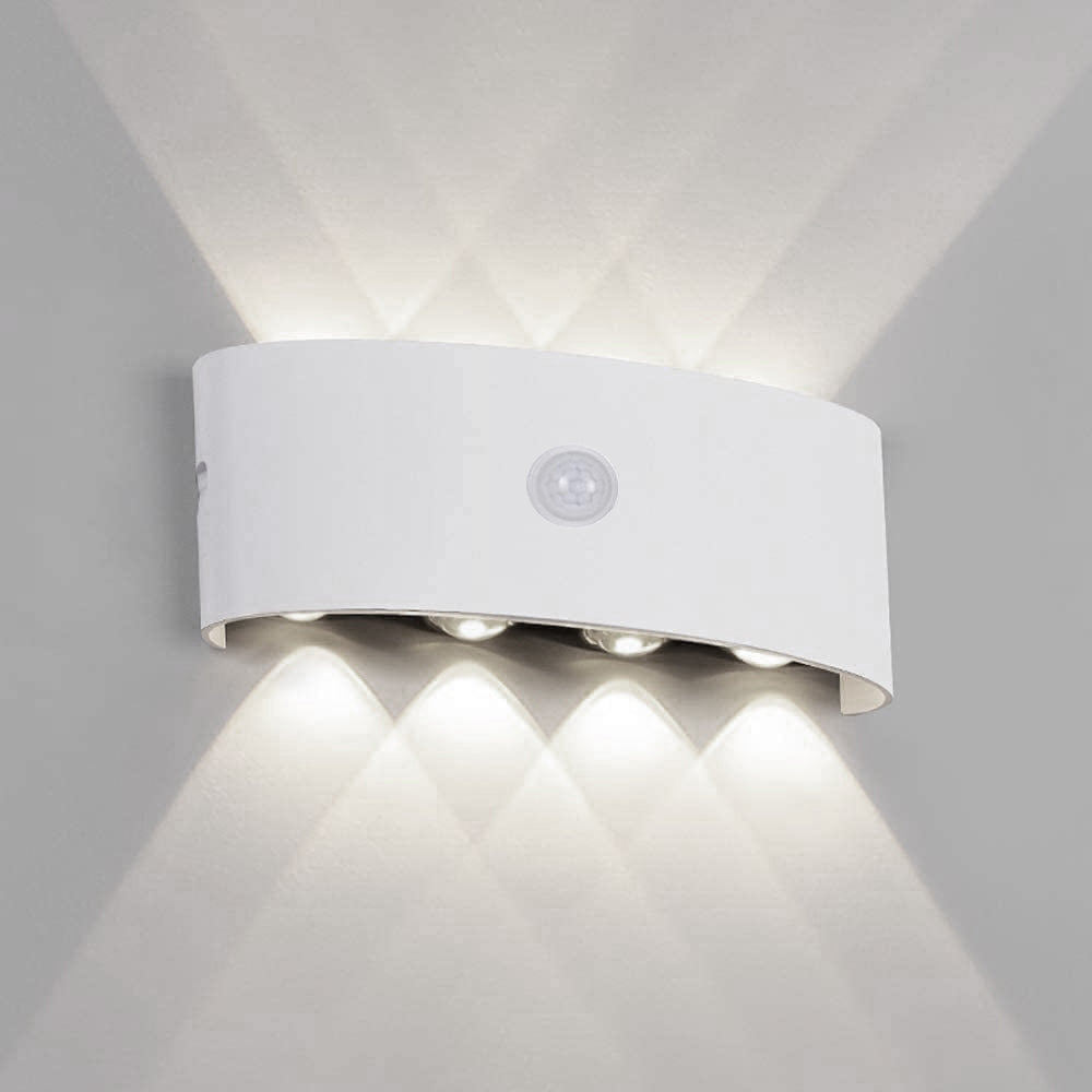 Ray Applique Murale Linéaire Scandinave, Métal/Acrylique, Noir/Blanc, Couloir - Neutralighting