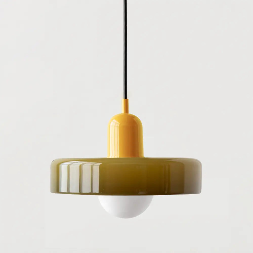 Lampe Suspendue en Verre Coloré - Maison Lumina
